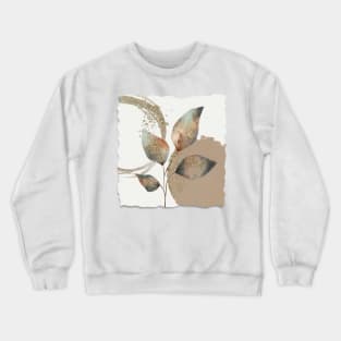 Botanical leaves neutral Crewneck Sweatshirt